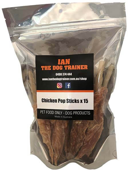 Ian the Dog Trainer Chicken Pops - 15 pack
